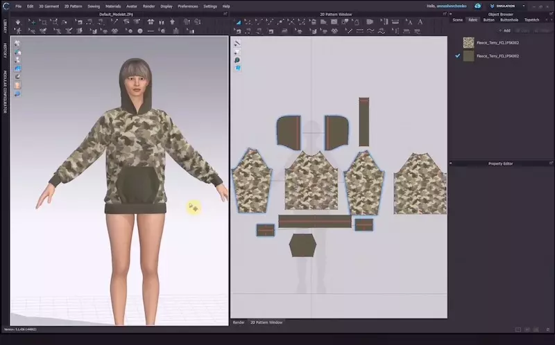 Portfolio fashion digital dengan workflow CLO3D untuk persiapan fashion week