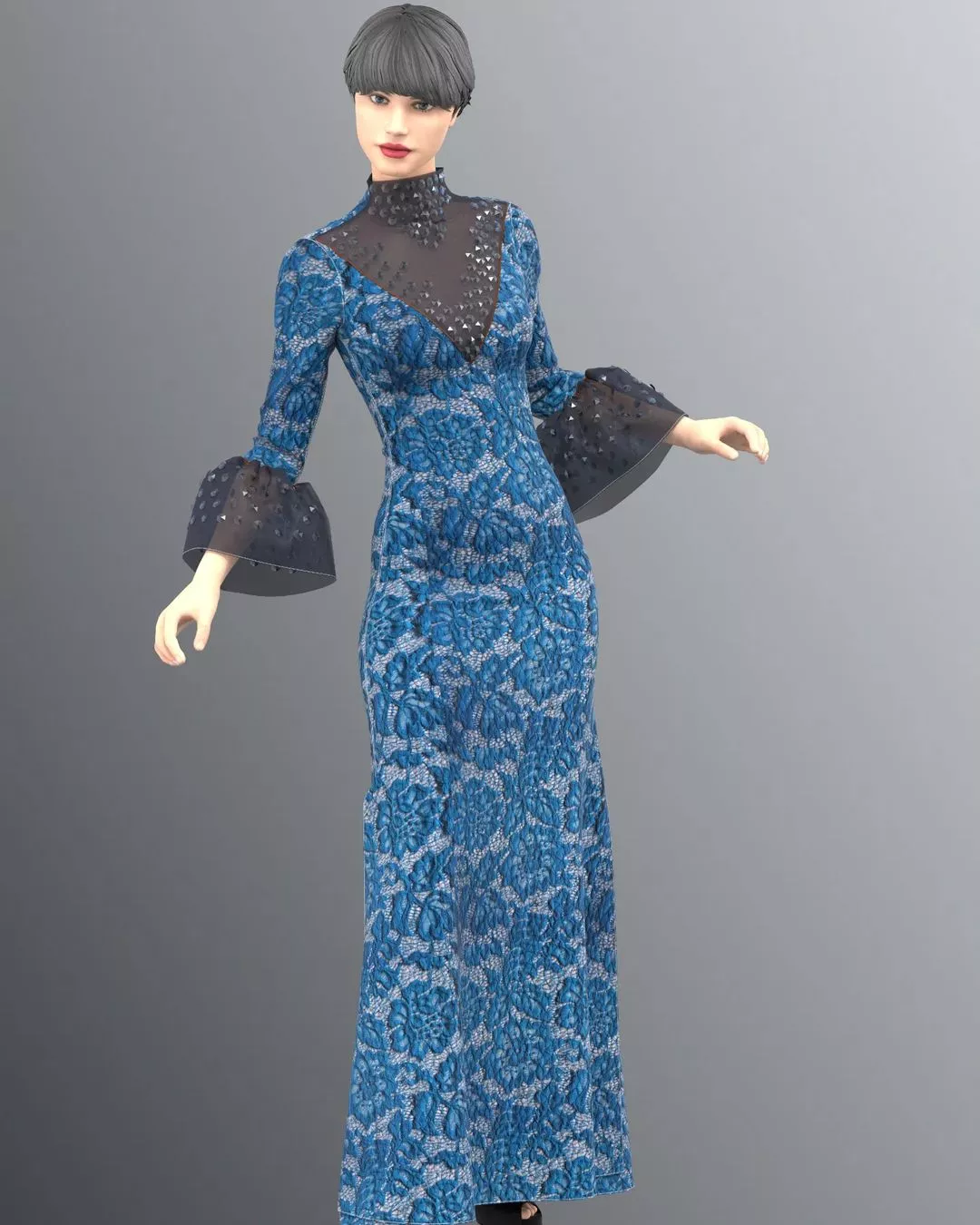 Contoh portfolio fashion digital karya student Pushka School dengan styling editorial