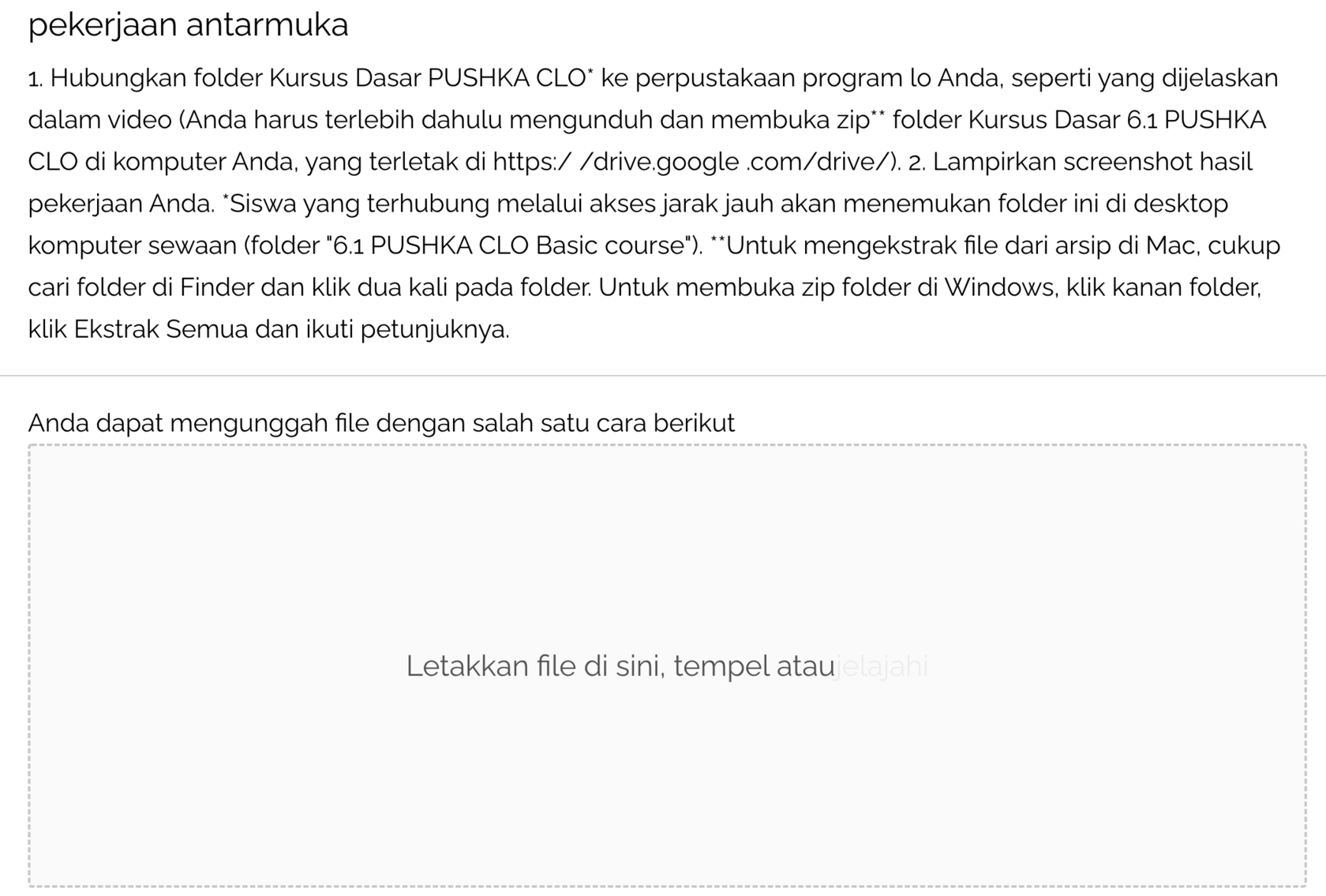 Karya siswa Pushka School - desain fashion digital