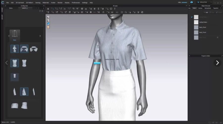 Contoh materi CLO3D: MINGGU KE 1 – INTERFACE, NAVIGASI, MODE KERJA, JAHITAN PRODUK